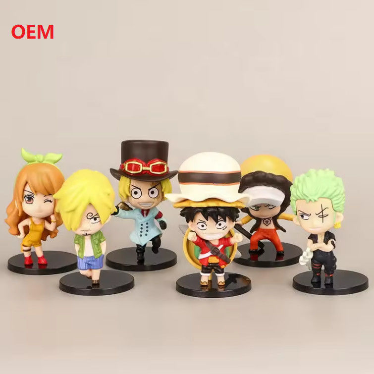 Modèles de dessins animés Figure d'action Figure d'anime Jouets pour la décoration en couleur personnalisée