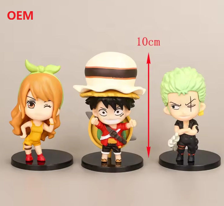 Modèles de dessins animés Figure d'action Figure d'anime Jouets pour la décoration en couleur personnalisée