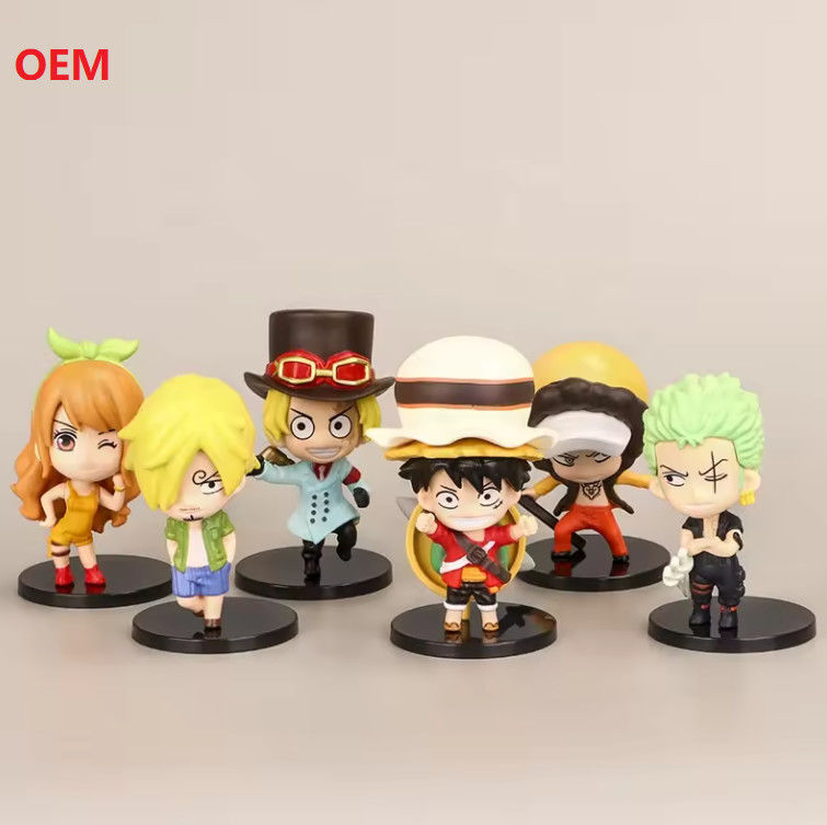 Modèles de dessins animés Figure d'action Figure d'anime Jouets pour la décoration en couleur personnalisée