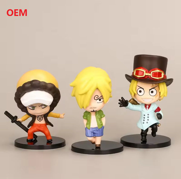 Modèles de dessins animés Figure d'action Figure d'anime Jouets pour la décoration en couleur personnalisée
