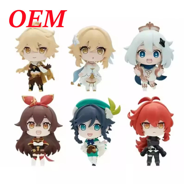 Modèles de dessins animés Figure d'action Figure d'anime Jouets pour la décoration en couleur personnalisée