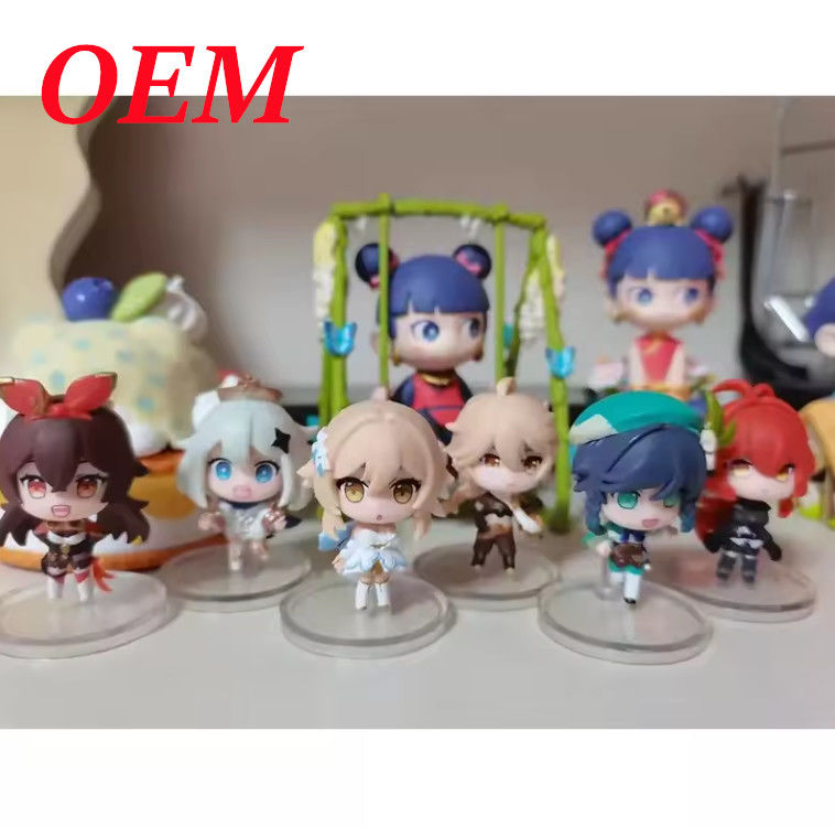 Modèles de dessins animés Figure d'action Figure d'anime Jouets pour la décoration en couleur personnalisée