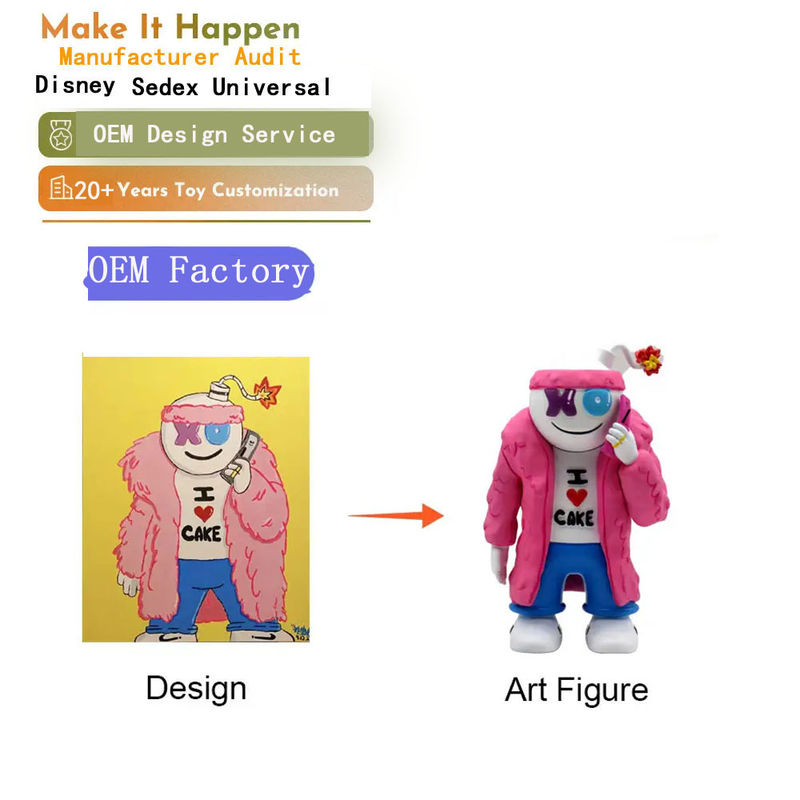 30-40 jours Temps de moulage Jouet plastique personnalisé / Jouet en PVC Unisexe Genre Thème télévisé de film