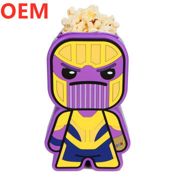 Fabrique personnaliser des seaux de popcorn créatifs en plastique OEM Design des seaux de popcorn réutilisables
