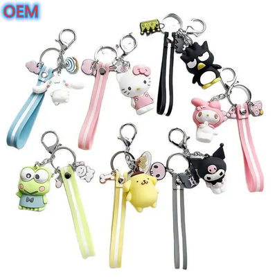 OEM usine personnalisée Cute Cartoon Keychain personnaliser 3D en plastique PVC Keychain