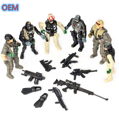 OEM 3D Joy Action Figure Jouet personnalisé en plastique Soldat Figure Figure militaire