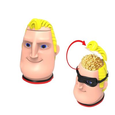 Bouteille de popcorn en plastique avec couvercle