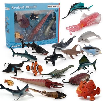 Simulation personnalisée d'usine OEM Vie marine Animaux Modèle Kit d'action Figures miniatures Éducation