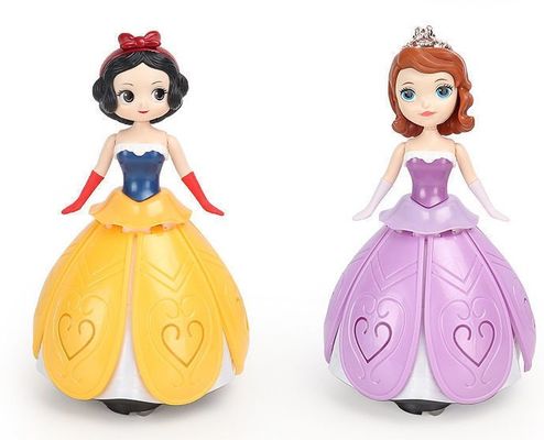 Une princesse de danse personnalisée Universal Spinning Cool Light Music Aisha figurine de jouet en plastique