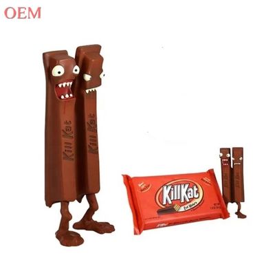 Conception personnalisée 3D Kill Kat en plastique en chocolat figurine en vinyle