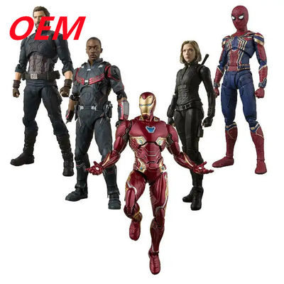 Fabrique OEM personnalisée Spiderman Figures d'action jouets personnalisé Film Modèle de figure en PVC