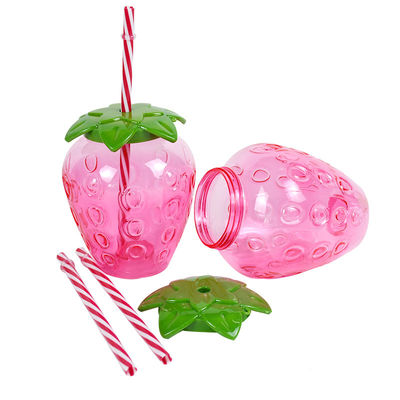Bouteille de jus portable en plastique avec couvercle