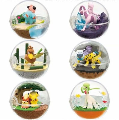 Fabrique personnalisée 3D Nouveau design Re-ment Terrarium Pokeball jouet de collection