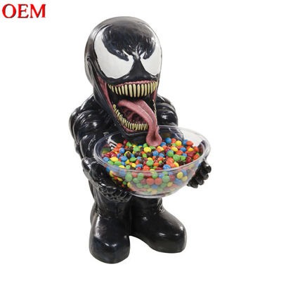 Fabricant OEM personnalisé Venom Lethal Protector Candy Bowl Holder Cartoon figure