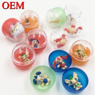 Boule de capsule de conception personnalisée avec des figurines d'anime pour les enfants cadeaux jouets de figurines d'œufs OEM