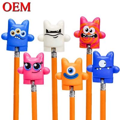 Jouets personnalisés pour enfants 2023 dessin animé 3D Topper de crayon drôle Topper de crayon en PVC
