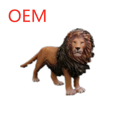 Des personnages animés en plastique 3D, des animaux d'action, des jouets avec un lion