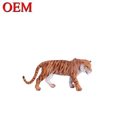 Jouets pédagogiques sur mesure OEM résine PVC jouets de figurines d'animaux tigre jouet pvc OEM