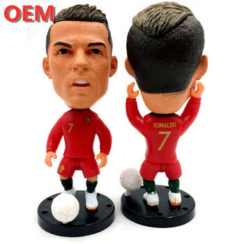 OEM personnalisé Populaire 3D plastique Joueurs de football Figures d'action personnalisées figure en PVC