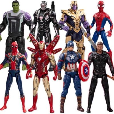 Statue de personnage de dessin animé de super-héros en PVC Jouet d'enfant Homme araignée Cadeau d'anniversaire