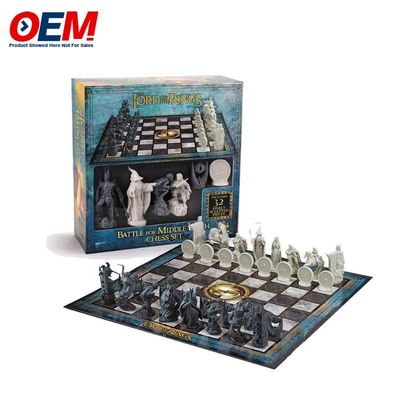 Jouets de table personnalisés en plastique pour personnages, jeux de risque/échecs/éducatifs/d'affaires/de boissons/jeux de société avec boîte
