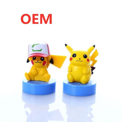 OEM sur mesure Mini Stamper jouet Pikachu Figure Stamper auto-encre Stamp plastique Mini Stamper