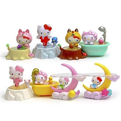 Fabricant de jouets OEM plastique mignon Mini dessin animé Kitty chat jouets pour enfants