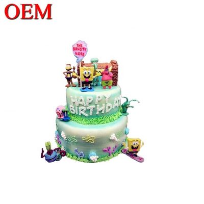 Personnage personnalisé japonais personnages classiques gâteau d'anniversaire Topper Set Oem Action Figure gâteau Topper usine