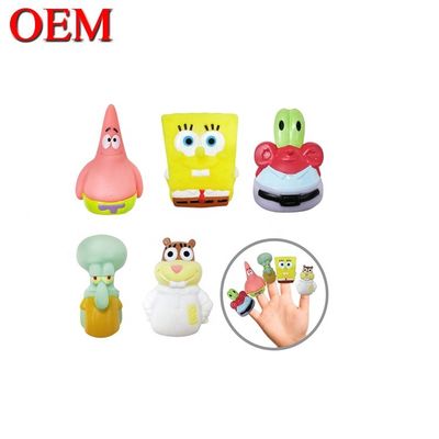 Figure en plastique 3D Jouets de poupée à doigts Jouets de jouet à main OEM pour enfant Figure en plastique personnalisée