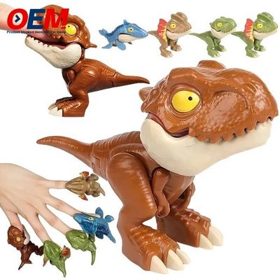 Des jouets en plastique pour animaux, des jouets pour doigts de dinosaures, des jouets OEM en PVC, des jouets pour enfants en silicone