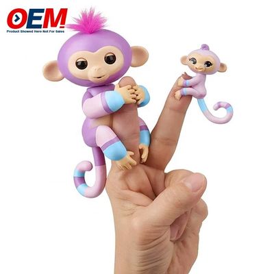 Jouets à doigts de singe en plastique pour animaux OEM Jouets en PVC en silicone pour enfants