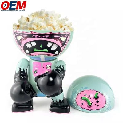 Cuve à popcorn en plastique personnalisée Anime Art Doll Toy Display Box Cuve à popcorn