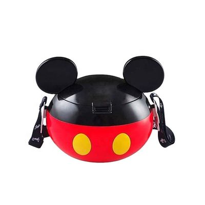 OEM en plastique Minnie Candy Box contenant du maïs soufflé avec un coup sur le couvercle bouteille de maïs soufflé sans danger pour les aliments