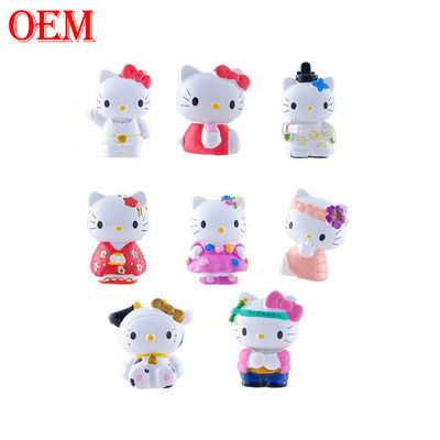 fabricant de jouets personnalisés OEM Kitty Cat Keychain Melody Keychain Cartoon 3D Cartoon Keychain