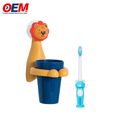Porteur de brosse à dents personnalisé Porteur de brosse à dents pour bébé monté sur le mur Coupe de brosse à dents OEM Coupe à dents de dessin animé