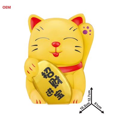OEM accepté Lucky Cat Coin Banque boîte à argent pour les enfants Note de couleur personnalisée uniquement OEM