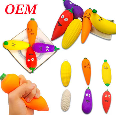 Jouets de presse en plastique pour les fruits et légumes